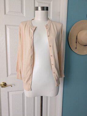 J CREW THE CLARE CARDIGAN WOMEN'S CARDIGAN Sz 8 ( Snug Fit) 3/4 Sleeve